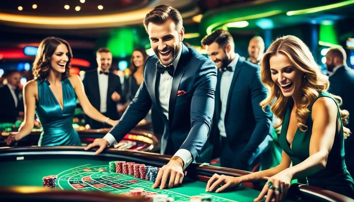 Live baccarat dealer studio with multiple camera angles and card shoe on ligasix platform